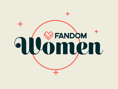 FANDOM Women Identity branding fandom female identity logo design pop culture women