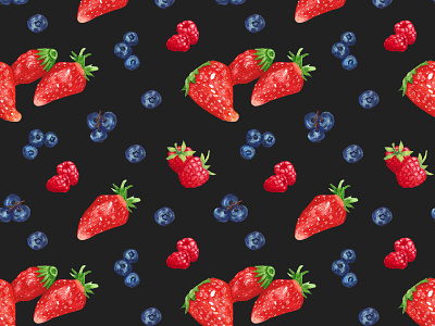 blueberry pattern background berry black blueberry design draw food fruit illustration nature pattern raspberry seamless strawberry summer textile texture wallpaper