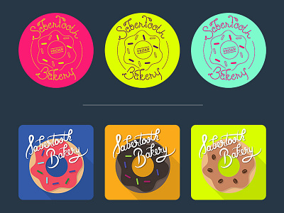 Sabertooth Bakery Stickers