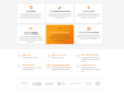 IT company fireworks homepage orange slovakia ui webdesign website