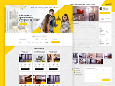 Real Estate Agency Bedes design estate home realestate ui uidesign ux webdesign yellow