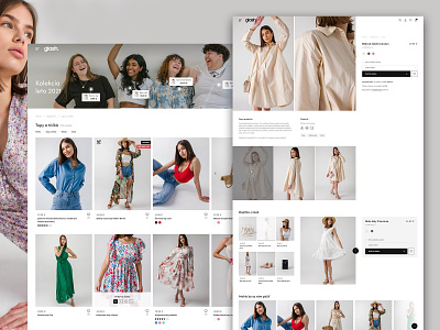 Glashgirl - fashion e-commerce design clothing dress e commerce e shop fashion ui ux wear webdesign