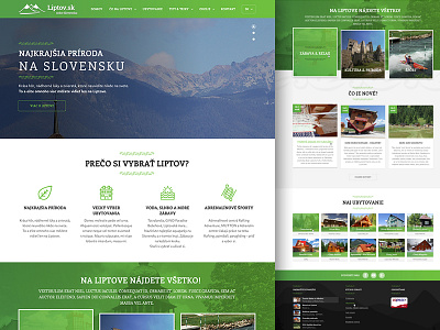 Liptov accommodation gree nature slovakia travel visitor webdesign website