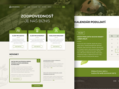 Eco package system corporate creative eco green landingpage modern package system ui ux webdesign