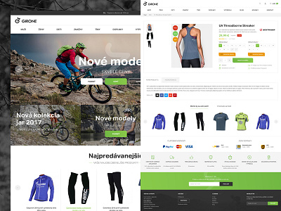Girone accessories bike creative landing layout modern page shop ui ux web webdesign