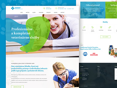Zoovet animal creative doctor landing layout modern page ux veterinary webdesign