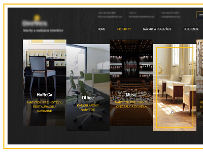 New project black furniture landigpage luxury ui ux web webdesign yellow