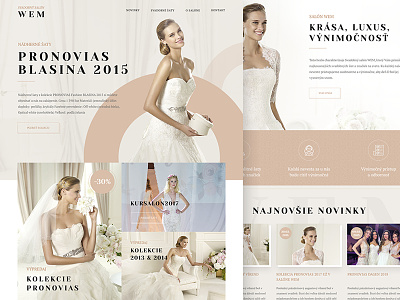 Wedding salon bride landingpage luxury ui ux web webdesign wedding