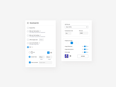 Download options for a London based print company