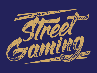 Street Gaming gaming lettering logo logotype street
