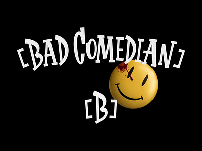 [BadComedian] bad comedian lettering logo logotype smile video youtube