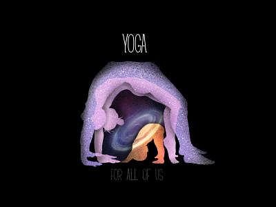 Yoga for all of us app illustration artwork design digital artwork graphic design hand drawn illustration merch design vector yoga yoga illustration