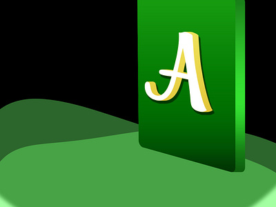 3d A letter 3d art 3d letter green letter a photoshop photoshop art photoshop editing