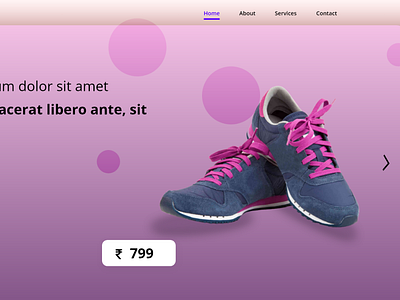 Shoes Landing page