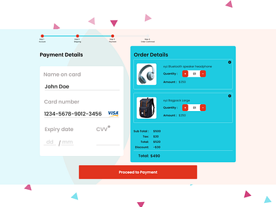 Credit Card Check out credit card checkout daily ui 002 payment checkout payment page shopping basket website ui design