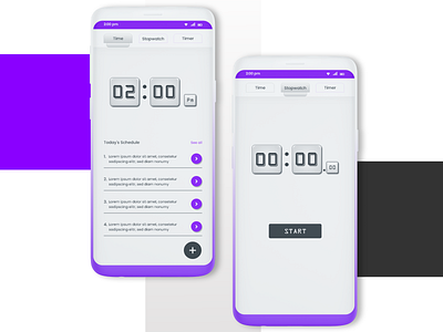 Time App adobexd daily ui 014 daily ui 14 daily ui challenge dailyuichallenge minimilistic mobile app design mobile app ui design timer app uidesign