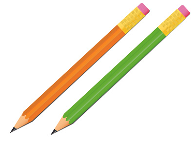 Pencils design graphic art graphic design graphic designer graphics green illustration illustrations inkscape orange product design vector art vector design