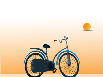 Bicycle in Sunset bicycle cycle graphic art graphic design graphics illustration illustration design illustrations illustrator new art vector vector art vector drawing vector graphics vector illustration vector only vectors