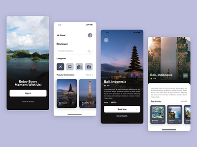 Travel Mobile App design ui ui design