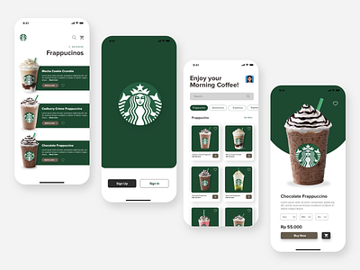 Starbucks Mobile App - UI Design graphic design ui