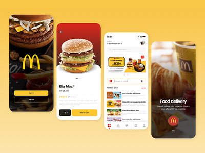 McD Delivery App design ui ui design