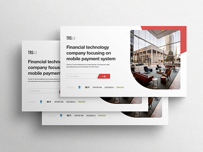 TRSid - Landing Page design home page ui ui design vector