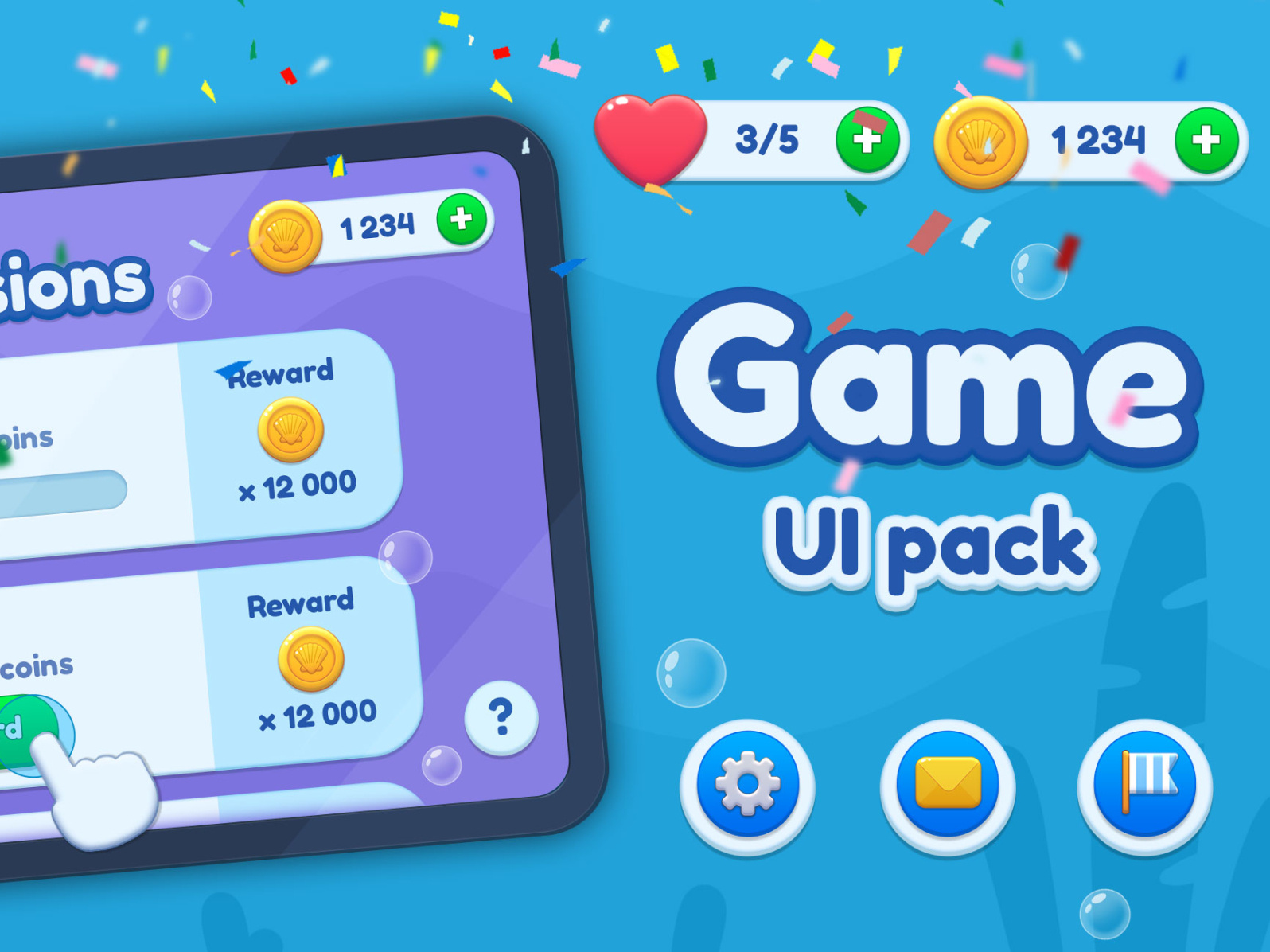 Casual Gui Mobile Game Ui Pack By Inna Kovalchuk On Dribbble