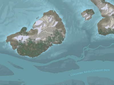 Missoula Floods cartography imaginary map