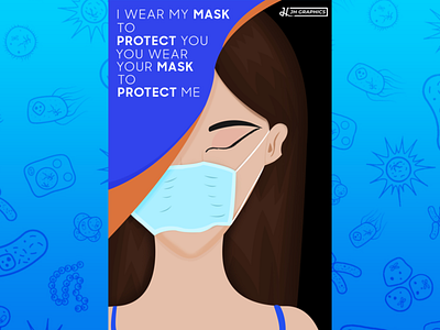 Wear Your Mask Vector Art 2020 design adobe photoshop graphic design illustration maskdesign poster art poster design vector