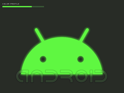 Android Logo Redesign Glassmorphism