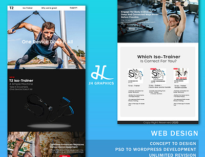Fitness Train web UI design fitness webdesign flat graphic design ui ux webdesign website design