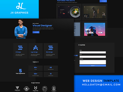 Web design for personal resume blue website personal branding resume design resume template web designer website resume