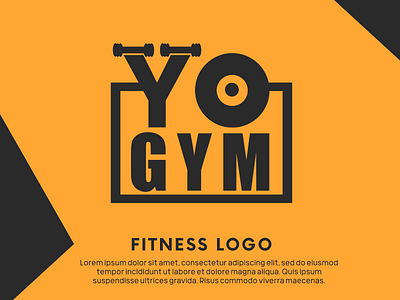 Yo Gym Fitness Branding Logo branding design fitness logo graphic design gym logo illustration logo logo design minimal vector