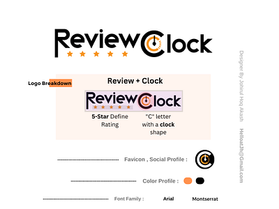 ReviewClock Blog website bradding identity design brandid branding graphic design logo typography vector