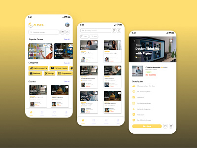 Online Course Mobile App Design