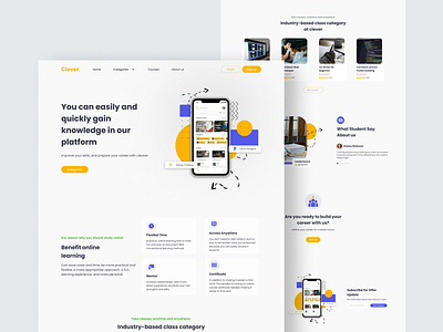 Landing Page Website Clever Online Course