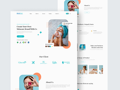 Re-Design Landingpage Website - Murnicare 3d animation application branding design graphic design landingpage logo motion graphics redesign ui uiux website