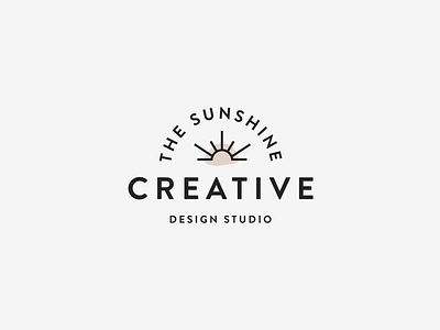The Sunshine Creative | Logo Design branding and identity branding design creative logo design feminine logo logo logo design logo designer minimalist logo sunshine