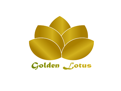 Golden Lotus design flat graphic design illustration illustrator logo typography ui ux vector