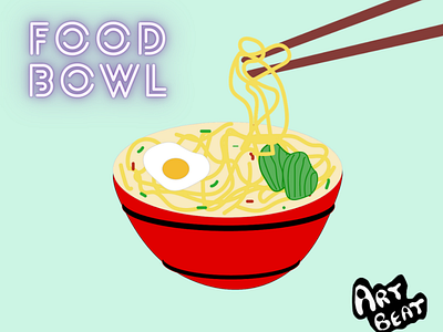 Food Bowl - Food Illustration - 100 days of illustration branding design flat graphic design illustration logo typography ui ux vector
