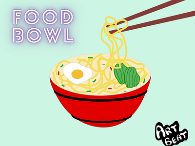 Food Bowl - Food Illustration - 100 days of illustration