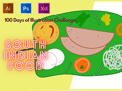 Day 3 - 100 days of illustration - South Indian Food