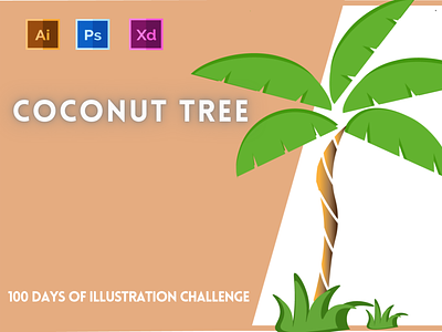 Day-18-Plant Illustration-Coconut Tree
