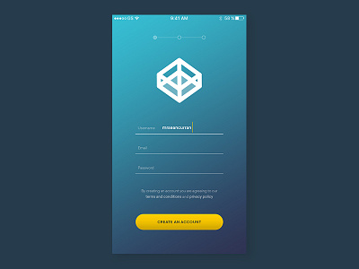 Daily UI #1 - Sign Up/Create Account Form