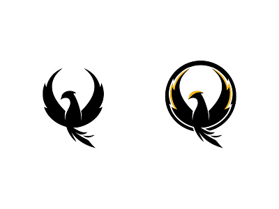 Go For Broke C bird clean color design flat geometry graphic logo mark phoenix simple