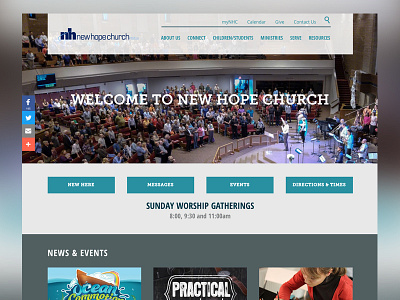 New Hope Church by Jimmy for Monk Development on Dribbble