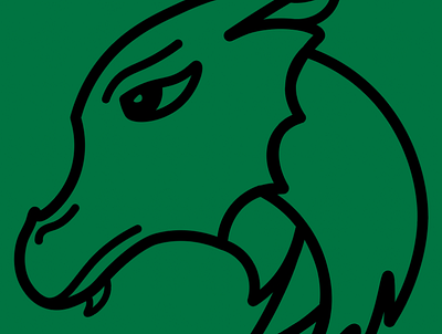 Dragonscale Logo :) adobe design dragon dragons green illustration illustrator lines logo moonflame mythical creatures simple
