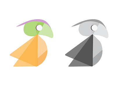 Tropical toucan :) adobe bird design geometric toucan illustration illustrator simple toucan vector