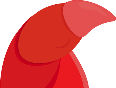 Parrot Logo? :) adobe birb bird branding design illustration illustrator logo parrot parrot red red parrot simple