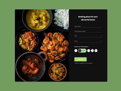 Booking Registration Form booking bootstrap design form html css modern registration responsive restaurant ui ux web